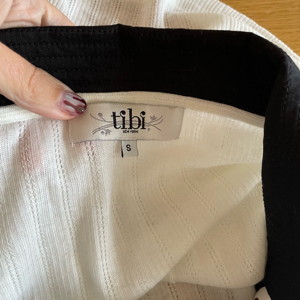 Tibi White Tunic With Buttons Size S - image 8